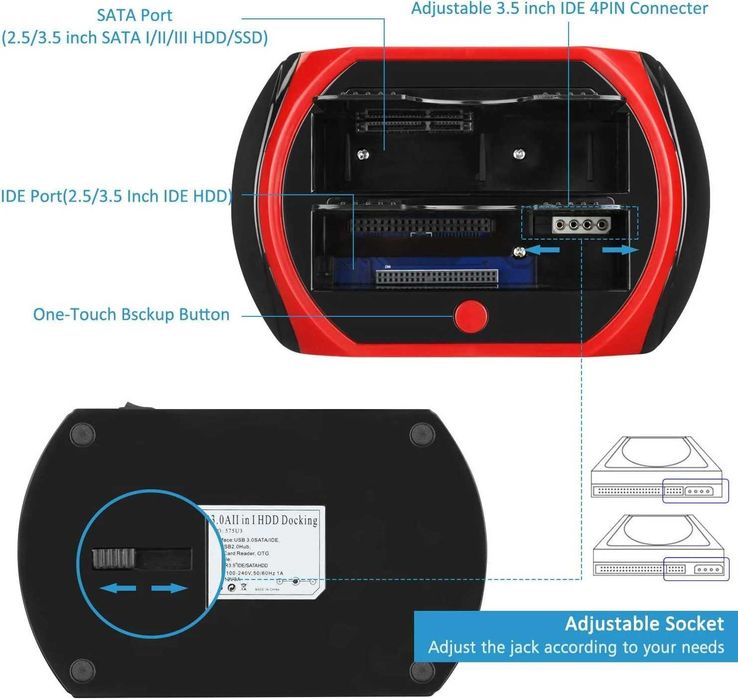 Док-станция для жестких дисков Tccmebius TCC-S862-US USB 2.0