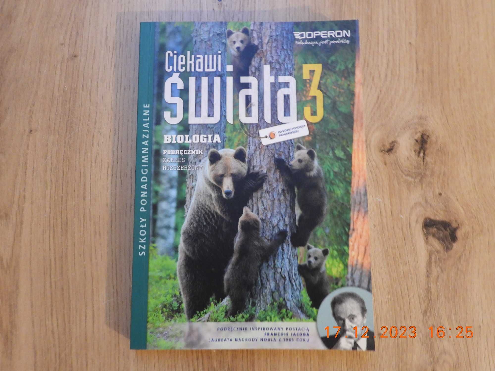 Ciekawi świata 3 Biologia Podręcznik Zakres rozszerzony. NOWY