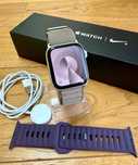 Smartwatch Apple Watch SE 44mm silver ładny stan Nike +