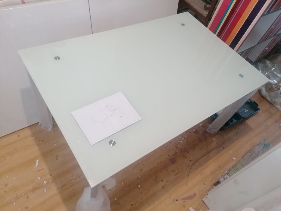 1/4 ceny Nowy luksusowy stół szkło hartowane 10mm bardzo ciężki