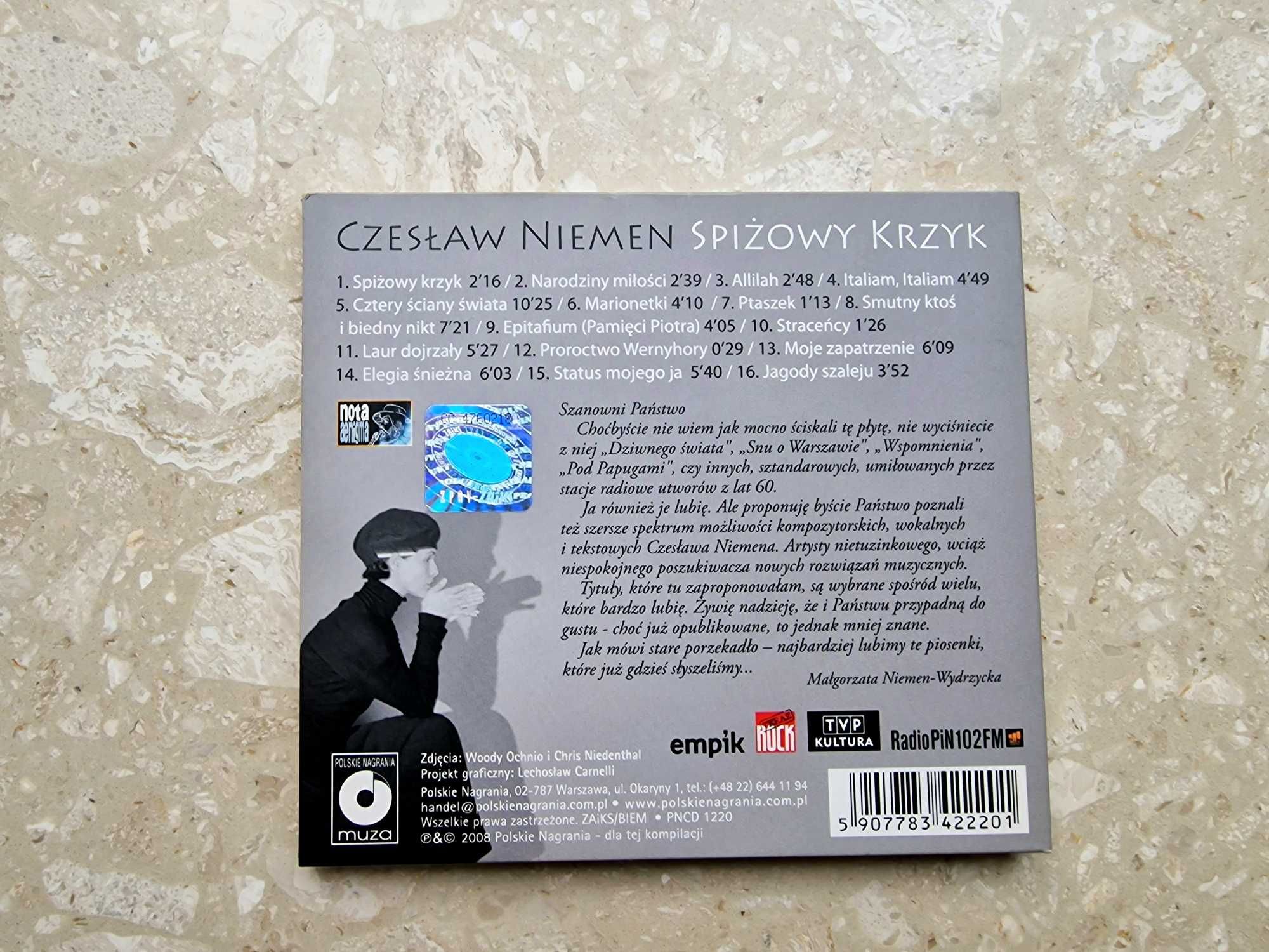 Czesław Niemen, Spiżowy Krzyk, 2008, CD + książeczka, hologram