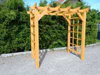 Pergola duża drewniana sosnowa 180 cm x 210 cm x 100 cm