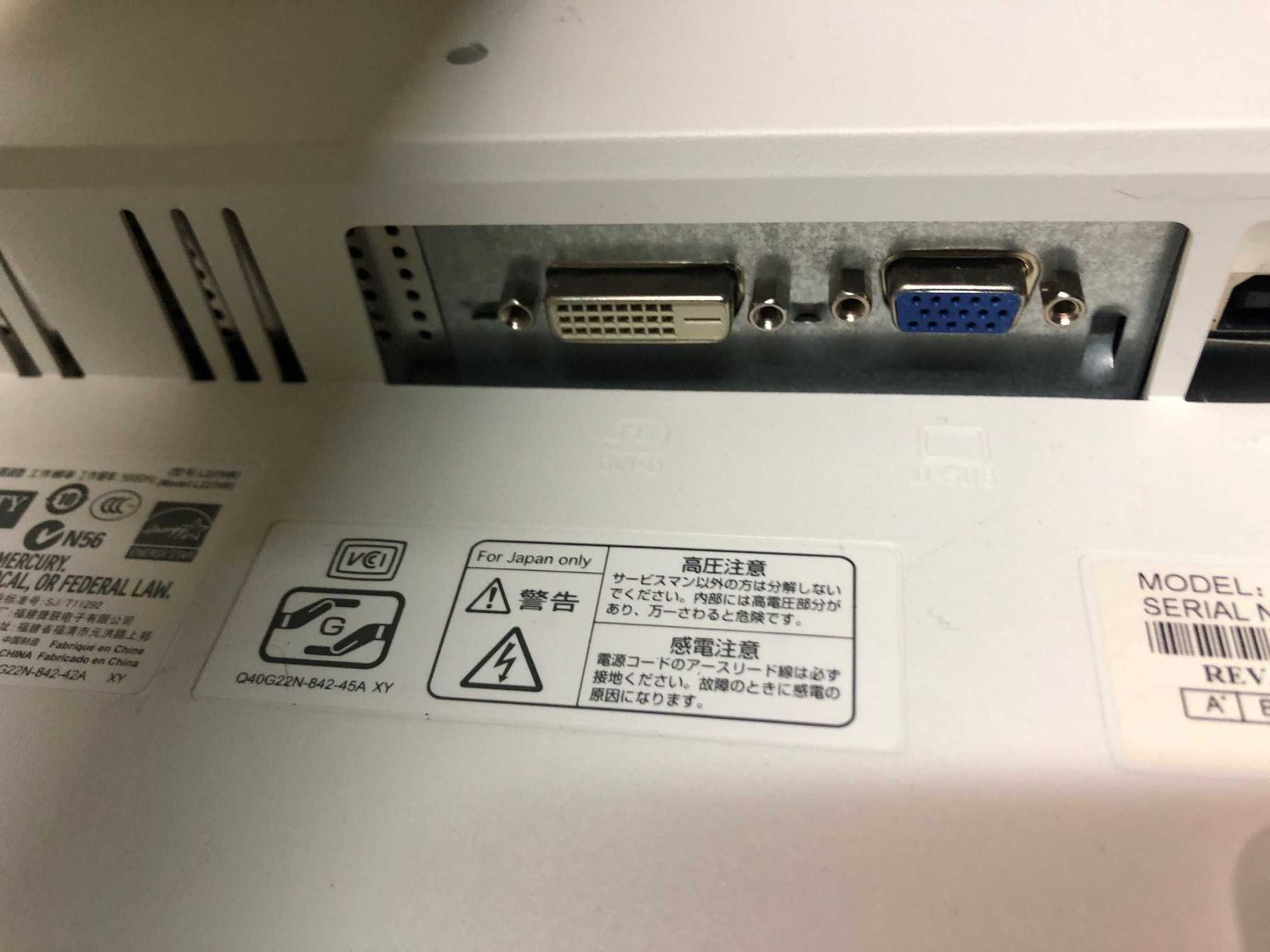 Monitor NEC EA221WMe 22" LED TN VGA HUB USB Głośniki