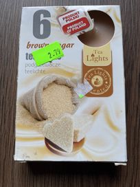 Podgrzewacze świeczki zapachowe 6 szt. -brown sugar.