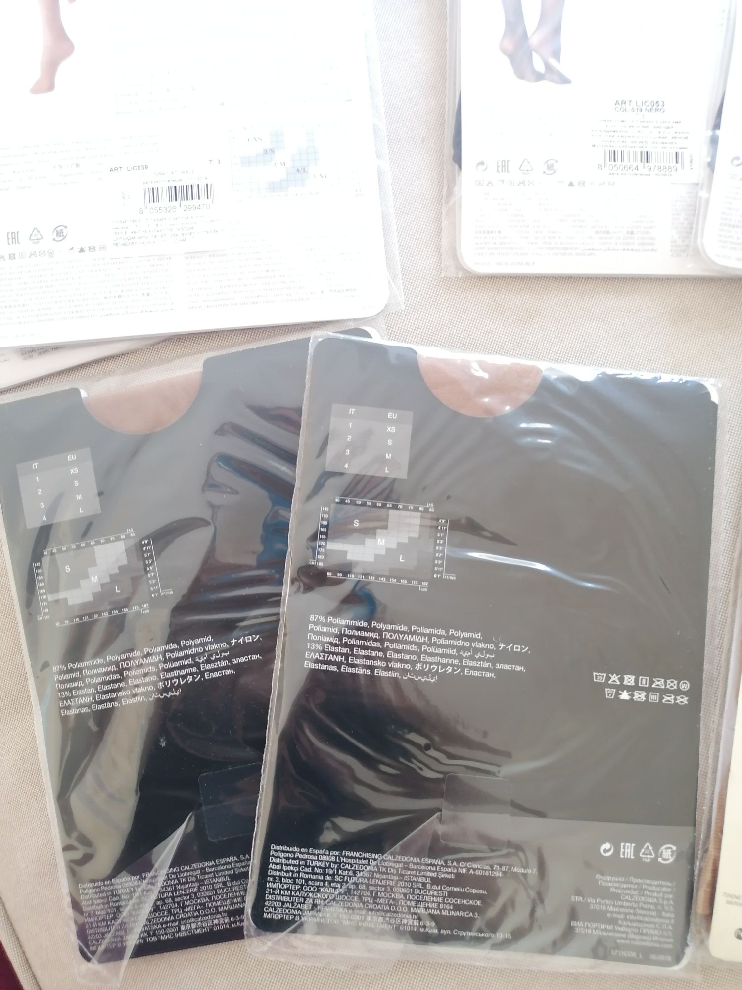 Collants Calzedonia e Tezenis