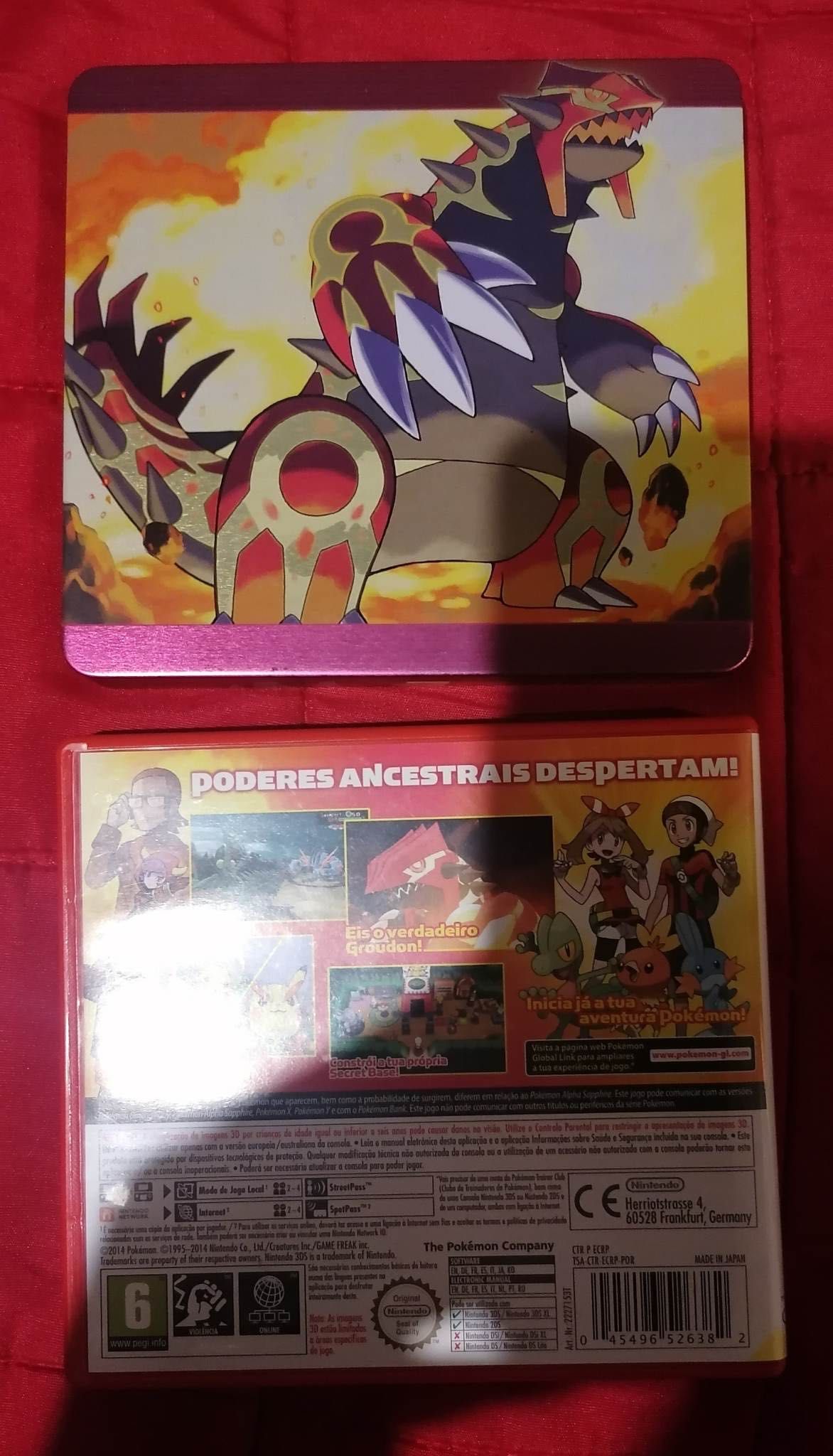 Pokemon Omega Ruby Nintendo 3Ds + Steelbook