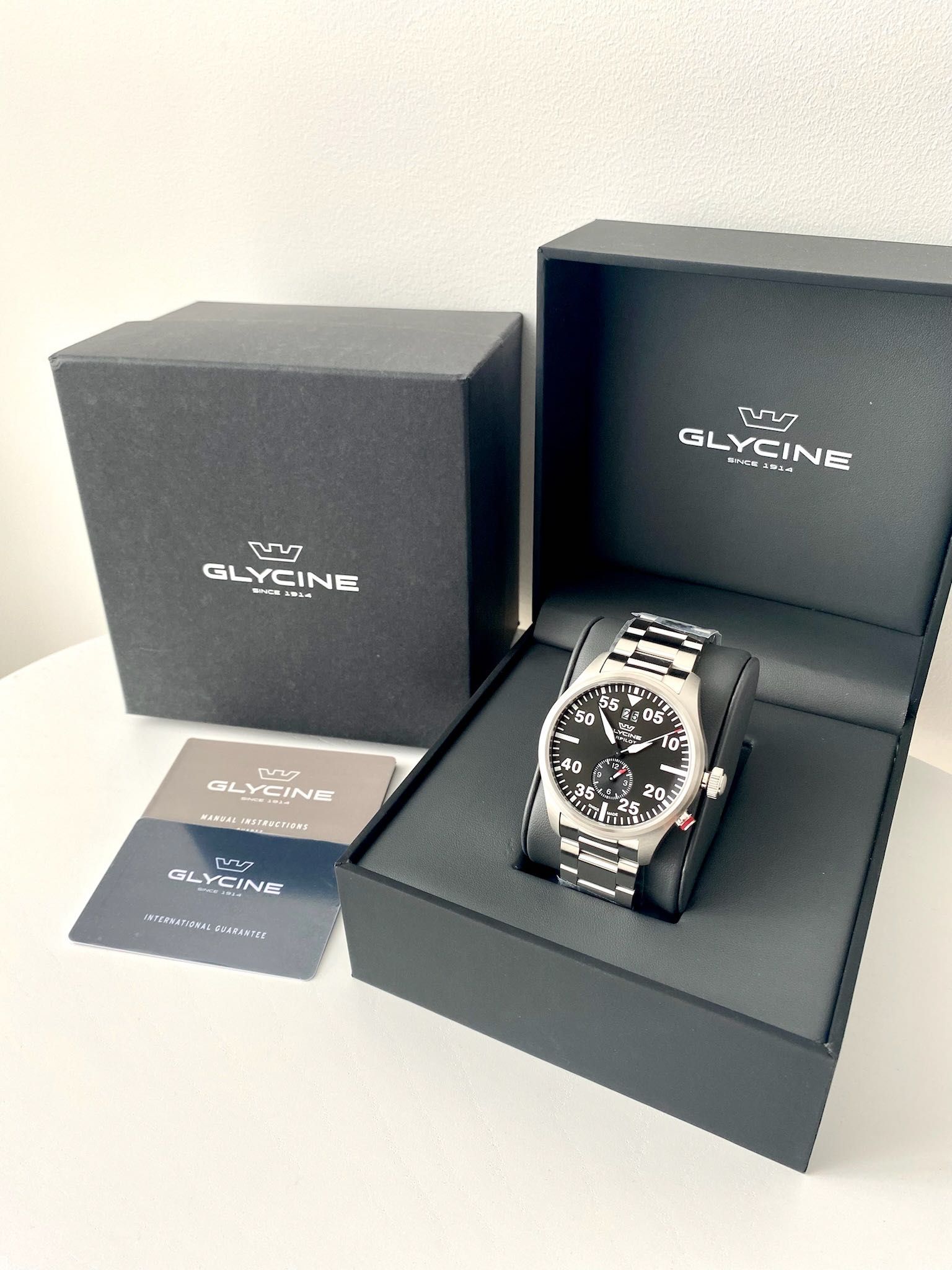 Glycine Мужские швейцарские часы хронограф Чоловічий годинник оригінал