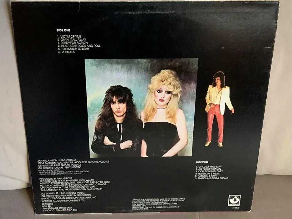 Reckless - Reckless - 1980r. Canada - stan EX-