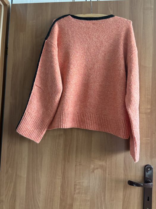 Sweter damski,pomarańczowy, uniwersalny,moda włoska,Y Two Woman,wełna