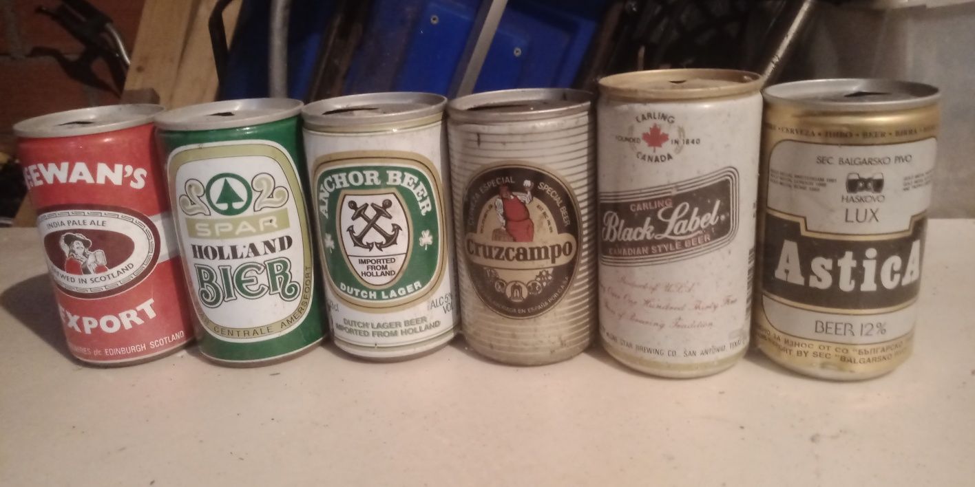 Latas de cerveija de coleçao dos anos 80/90 para venda ou troca