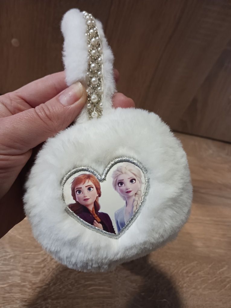 Zimowe nauszniki Frozen Anna i Elsa
