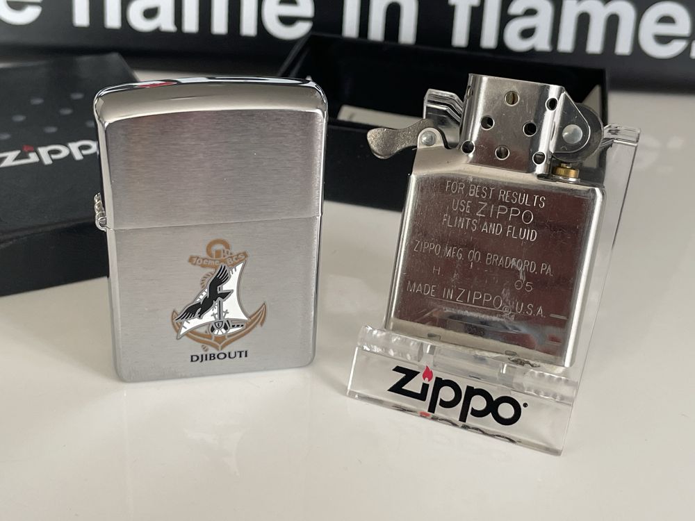 Zapalniczka Zippo 2005 kotwica żagiel marynarka wojenna