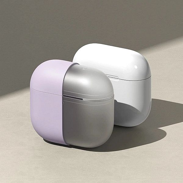 Etui Ringke Silicone na Apple AirPods 4 - beżowy