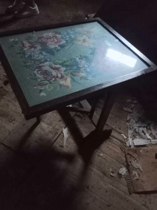 Mesa Inglêsa Tampo Ponto Cruz - RARÍSSIMA