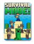Nowy koc kocyk Minecraft 100x140 prezent na urodziny święta mikołajki