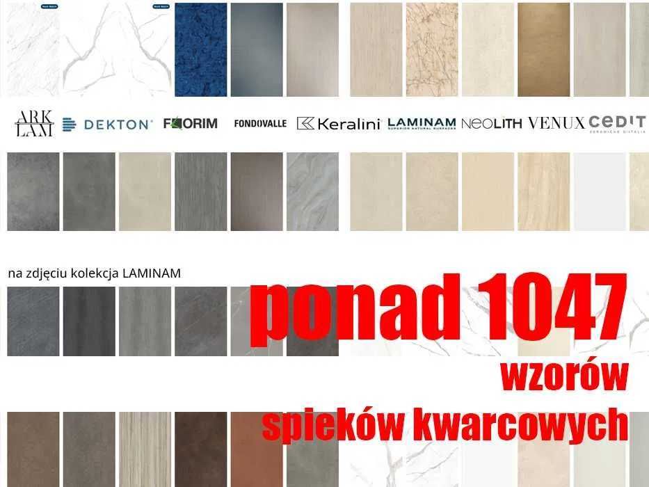 Blaty kuchenne i zabudowy ze spieków kwarcowych – ponad 1047 wzorów!