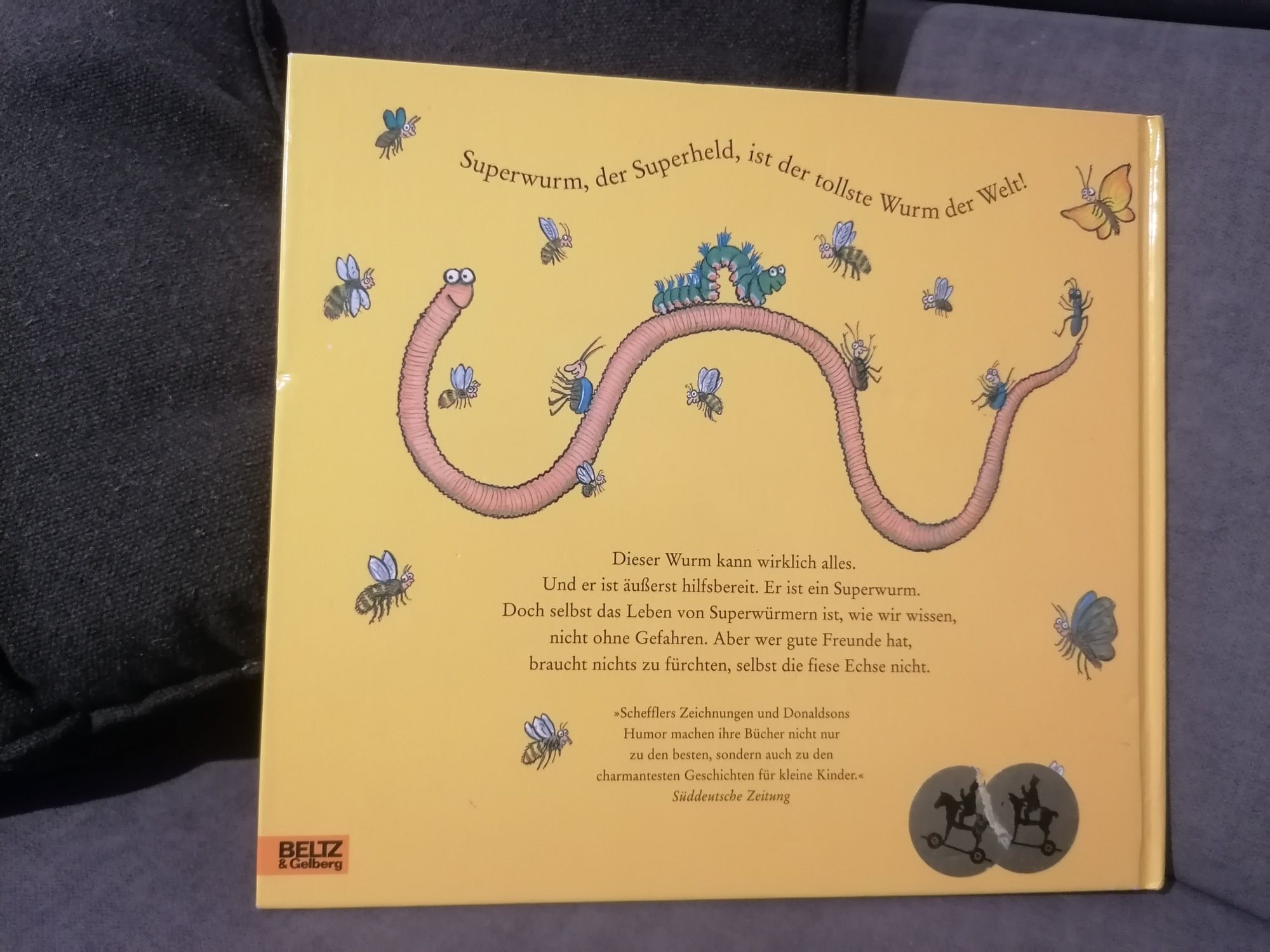 "Superwurm"z serii Grüffelo/j.niemiecki/Axel Scheffler,Julia Donaldson