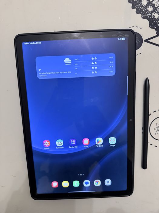 Samsung Galaxy TAB S9 FE 5G 6/128GB - stan bardzo dobry, etui, s pen