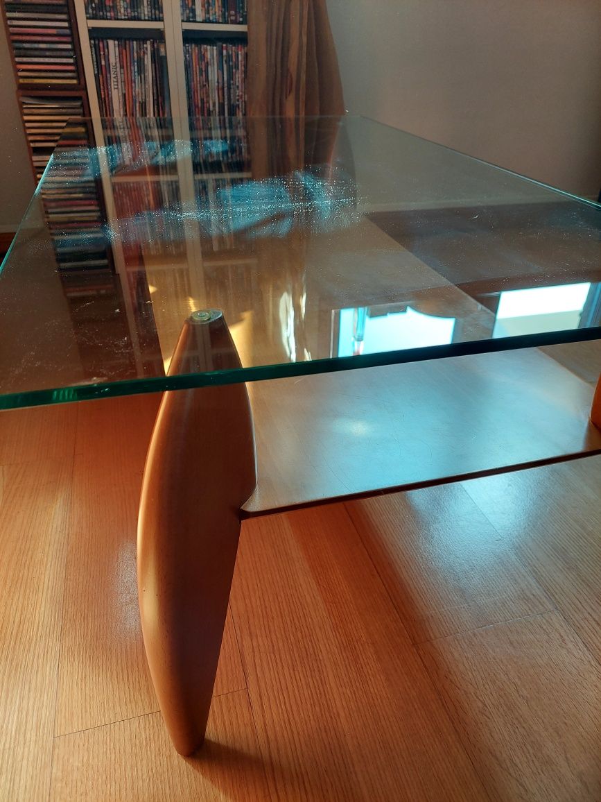 Mesa de sala de estar Faia vidro 1mm