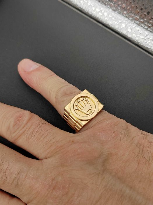 NOWY Złoty Sygnet Rolex Korona r22 / Złoto 585