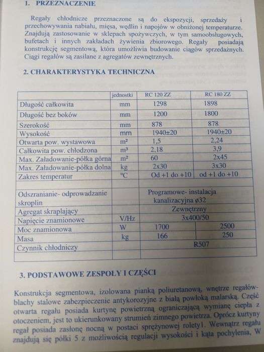 Regał chłodniczy,lada chłodnicza,do sklepu, regał, lodówka