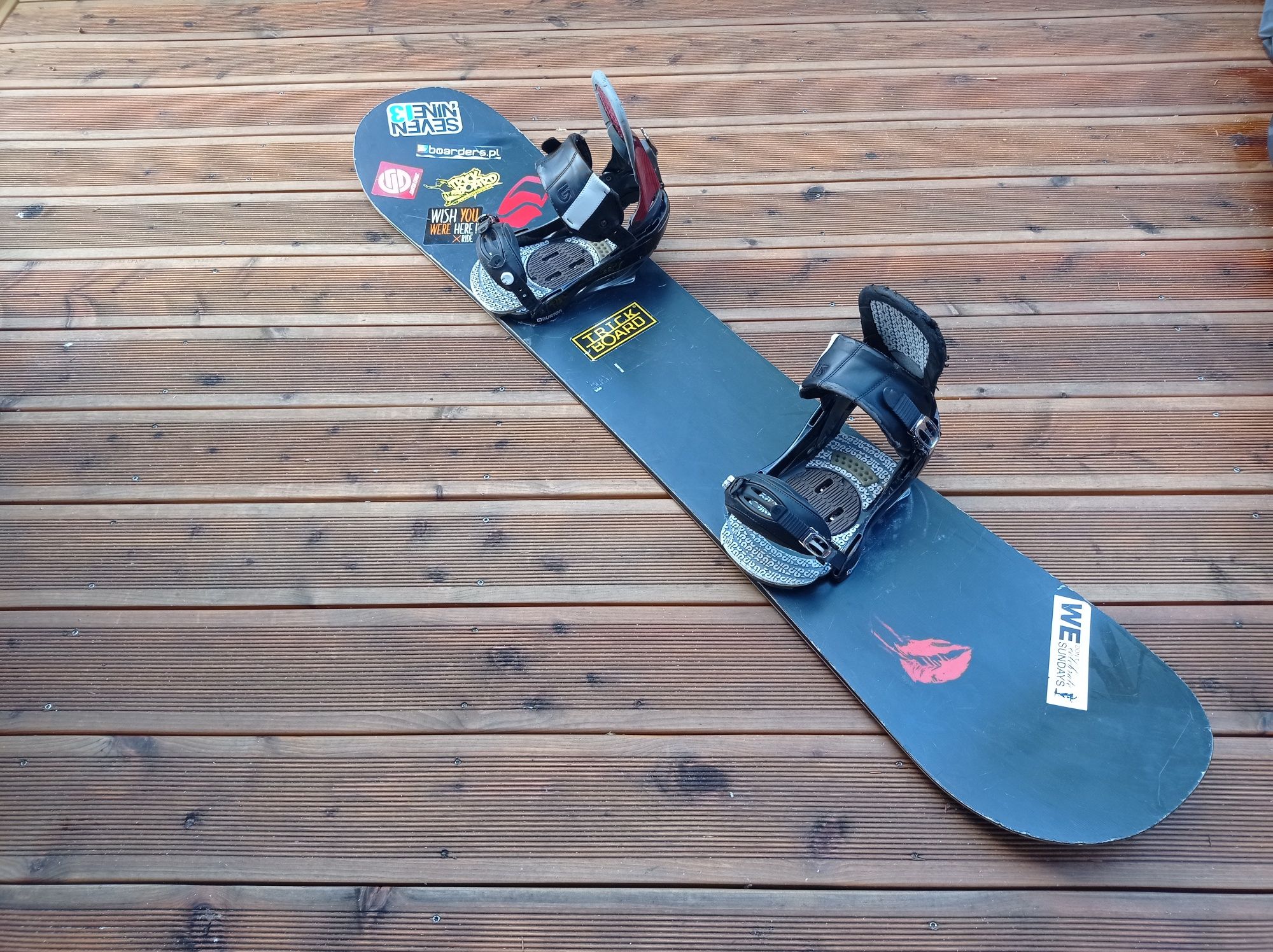 Burton Hate 155 snowboard deska snowboardowa wiązania P1 Carbon Burton