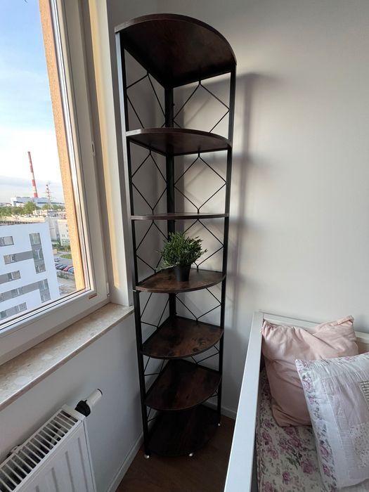 Regał 200 cm ciemny brąz (półka, szafka)