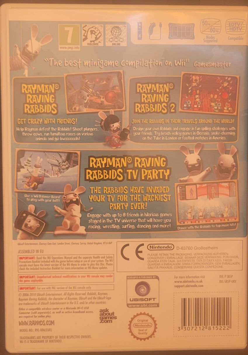 Jogo Wii Raging Rabbids