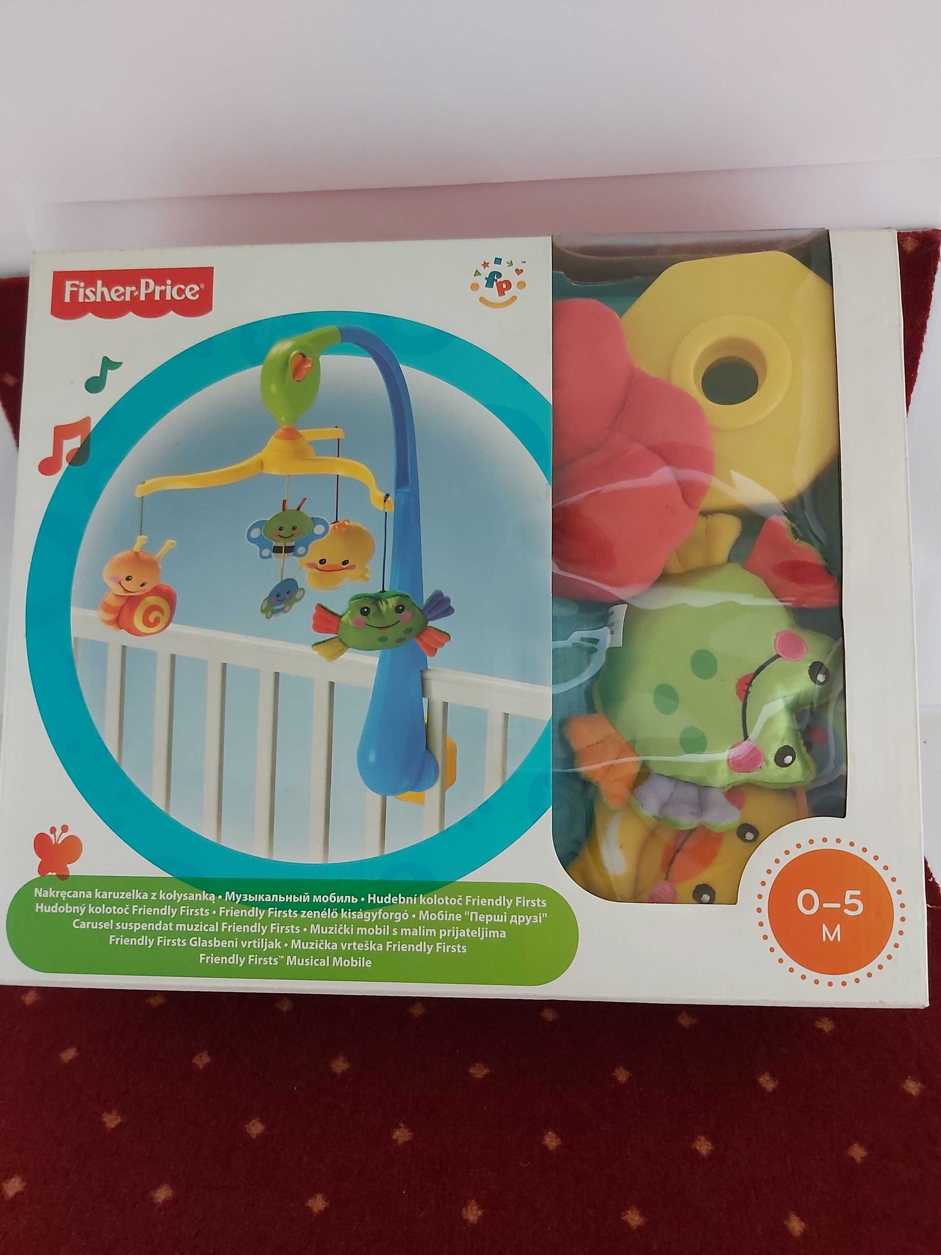 Nakręcana karuzela Fisher Price dla niemowląt - 1 X UŻYWANA