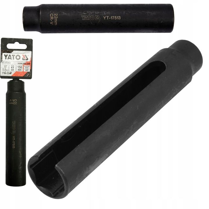 Yato Klucz Długa Nasadka Do Demontażu Sondy Lambda 150mm 1/2 22mm Yt-1