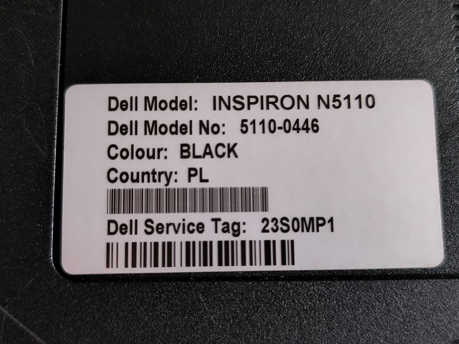 Laptop Dell Inspiron N5110 i3-2330M, RAM 4GB, HDD 600 GB, Win10