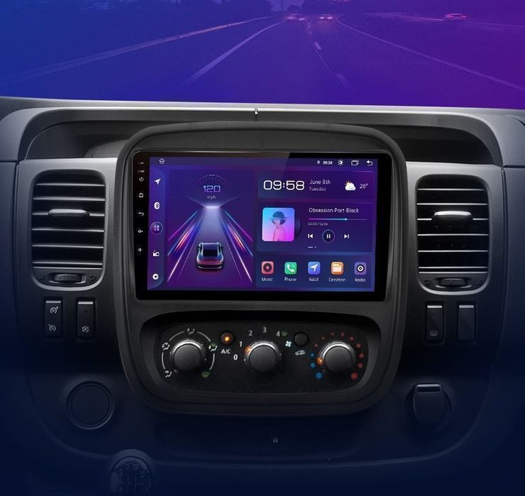 Radio nawigacja Renault Trafic 3 2014 - 2021 Opel Vivaro B Android 2GB
