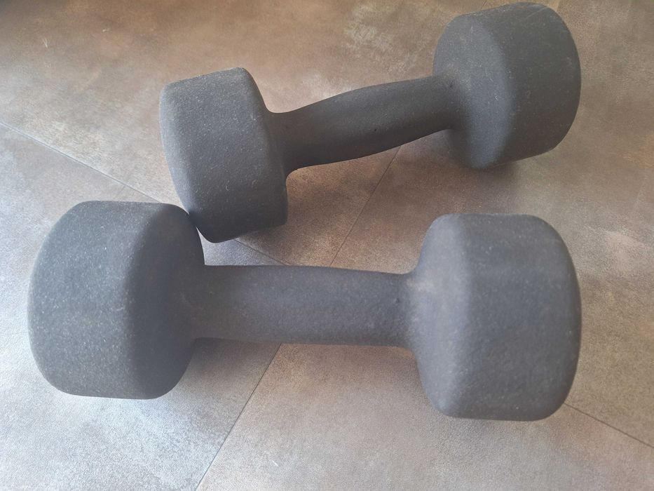 Halteres Reebok Musculação ginásio peso 5kg