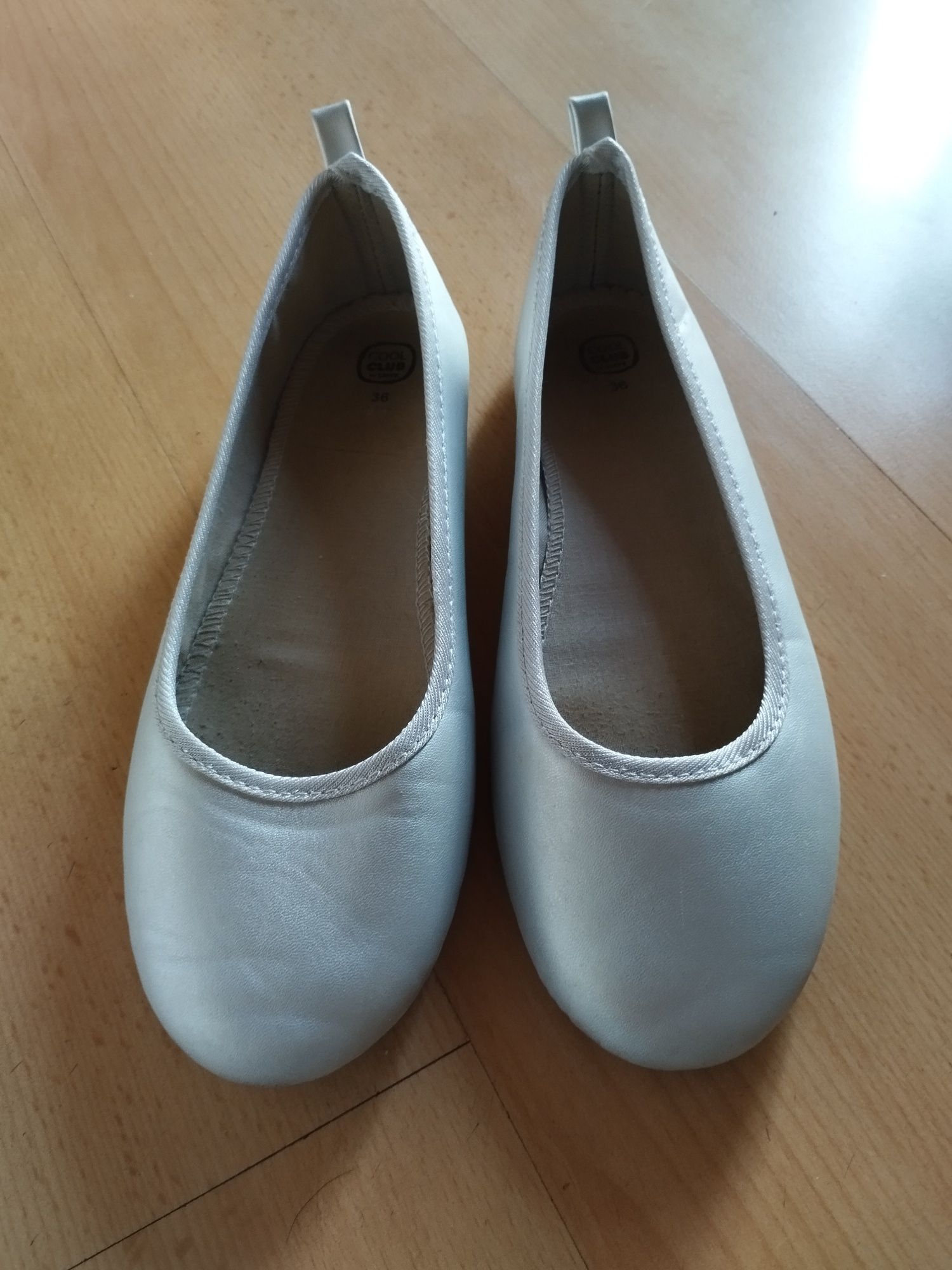 Baleriny srebrne 36