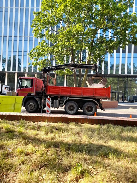 Wywóz gruzu, ziemi. Sprzedaż piachu, kruszyw, betonu. Usługi dźwig HDS