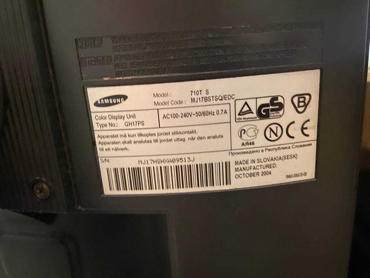 Монитор Samsung РАБОЧИЙ б/у