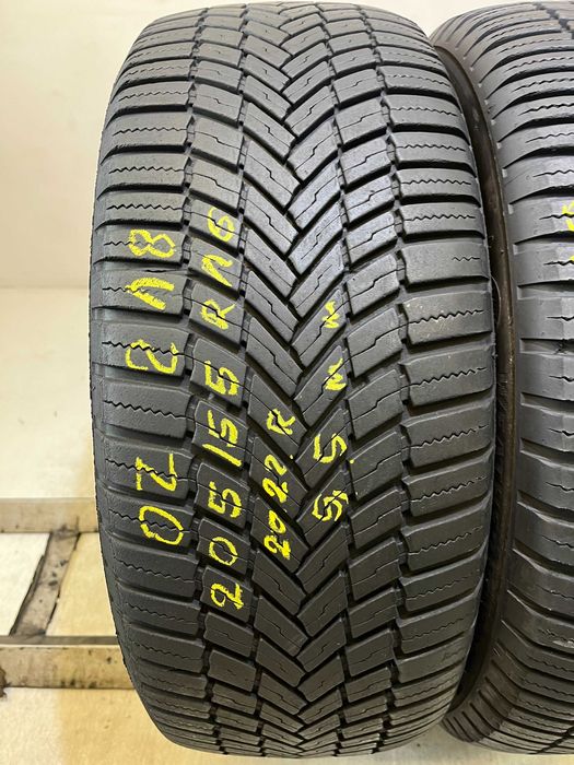2x 205/55R16 Bridgestone WeatherControl A005 Evo 91H OZ218