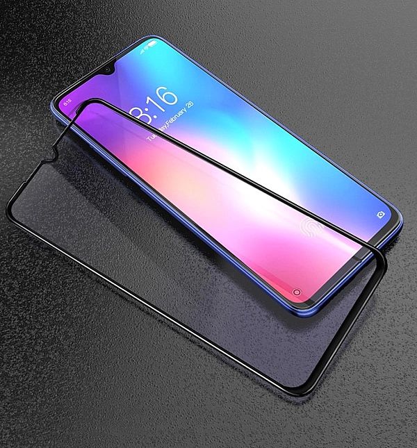 XIAOMI Mi9 Mi 9 Szkło Hartowane 5D Cały Ekran | Klejone po całości