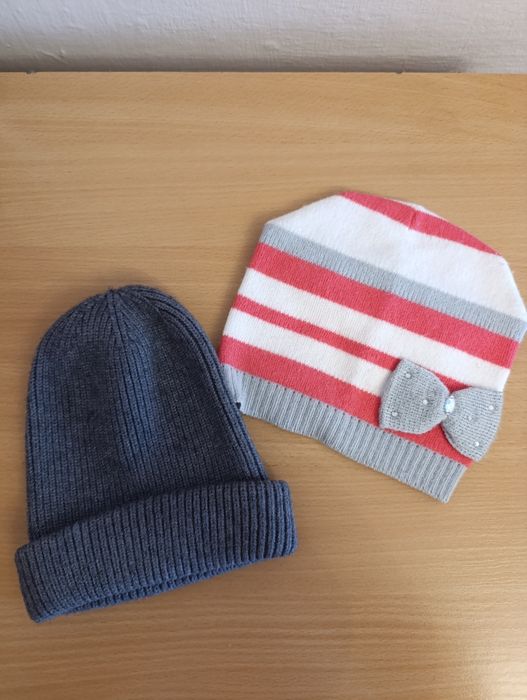 Шапка з хомутом, навушники для дівчинки