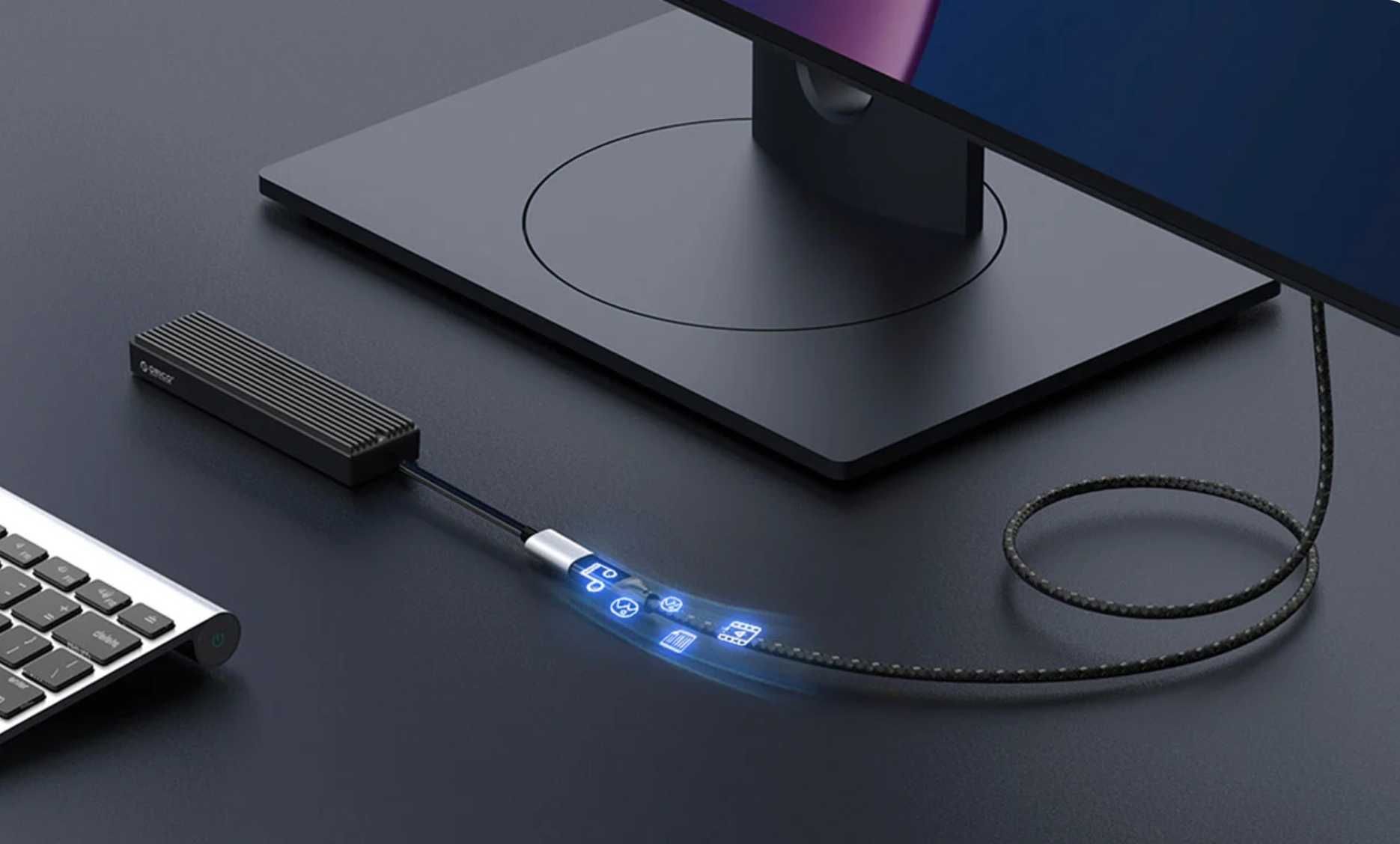 Orico Kabel Przedłużacz USB-C 1m 3.2 Gen2 20 Gb 4K 100W