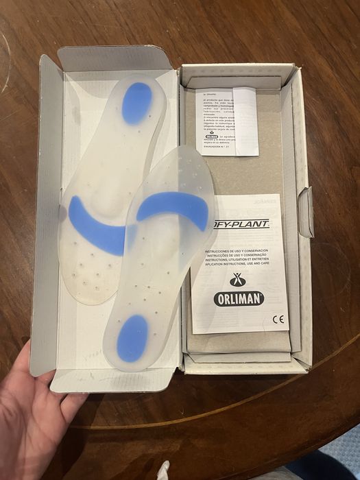 Palmilhas de silicone ortopedicas