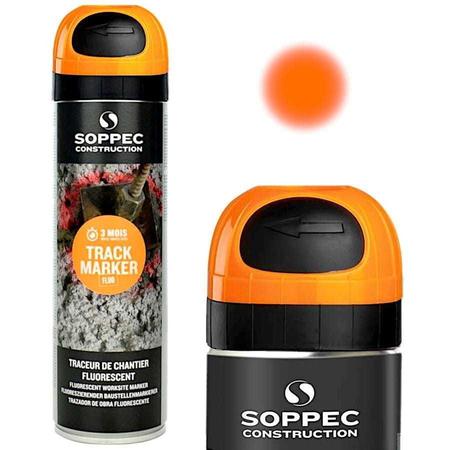 Farba geodezyjna Soppec POMARAŃCZOWY 500 ml SPRAY