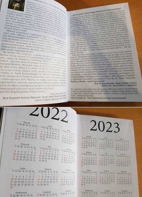 kalendarz 2022 patriotyczny armia krajowa  Solidarność 2023