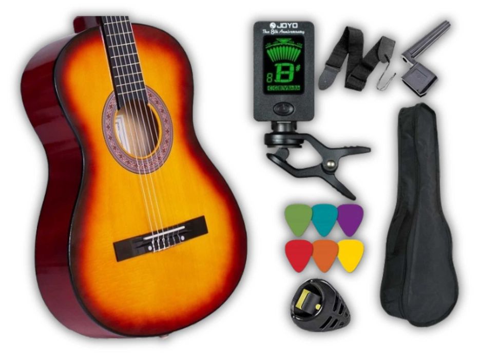 GITARA Klasyczna 3/4 – Akustyczna, Idealna dla Początkujących i Dzieci