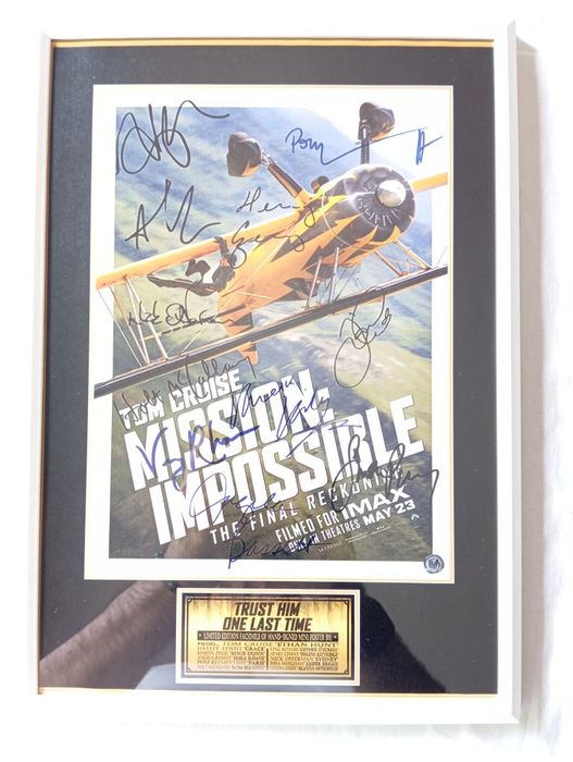 Moldura Filme Mission Impossible: The Final Reckoning com Autógrafos