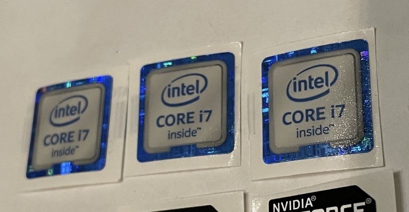 Продам наклейки intel core i7 6-го поколения