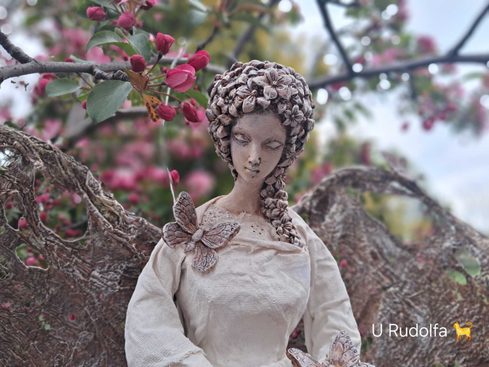 Anioł handmade,rękodzieło z pawertexu na chrzest, komunie,dzień matki.