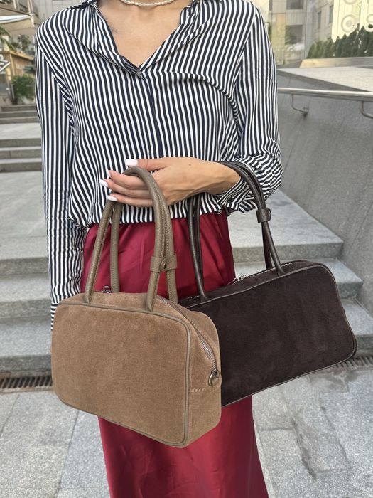 Жіноча замшева сумка тоут Vera pelle