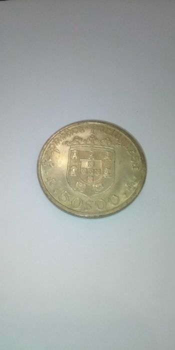 Moeda de 50 escudos em prata de 1968 Pedro Álvares Cabral