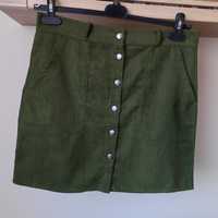 Spódnica M 38 zielona mini